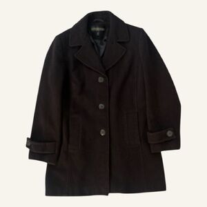 Kristen Blake Classic Chocolate Brown Pea Coat